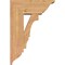 Ekena Millwork Balboa Traditional Smooth Bracket w/ Offset Brace, Western Red Cedar, 7 1/2"W x 18"D x 26"H BKT0806X18X26BOA01SWR - alternate 3